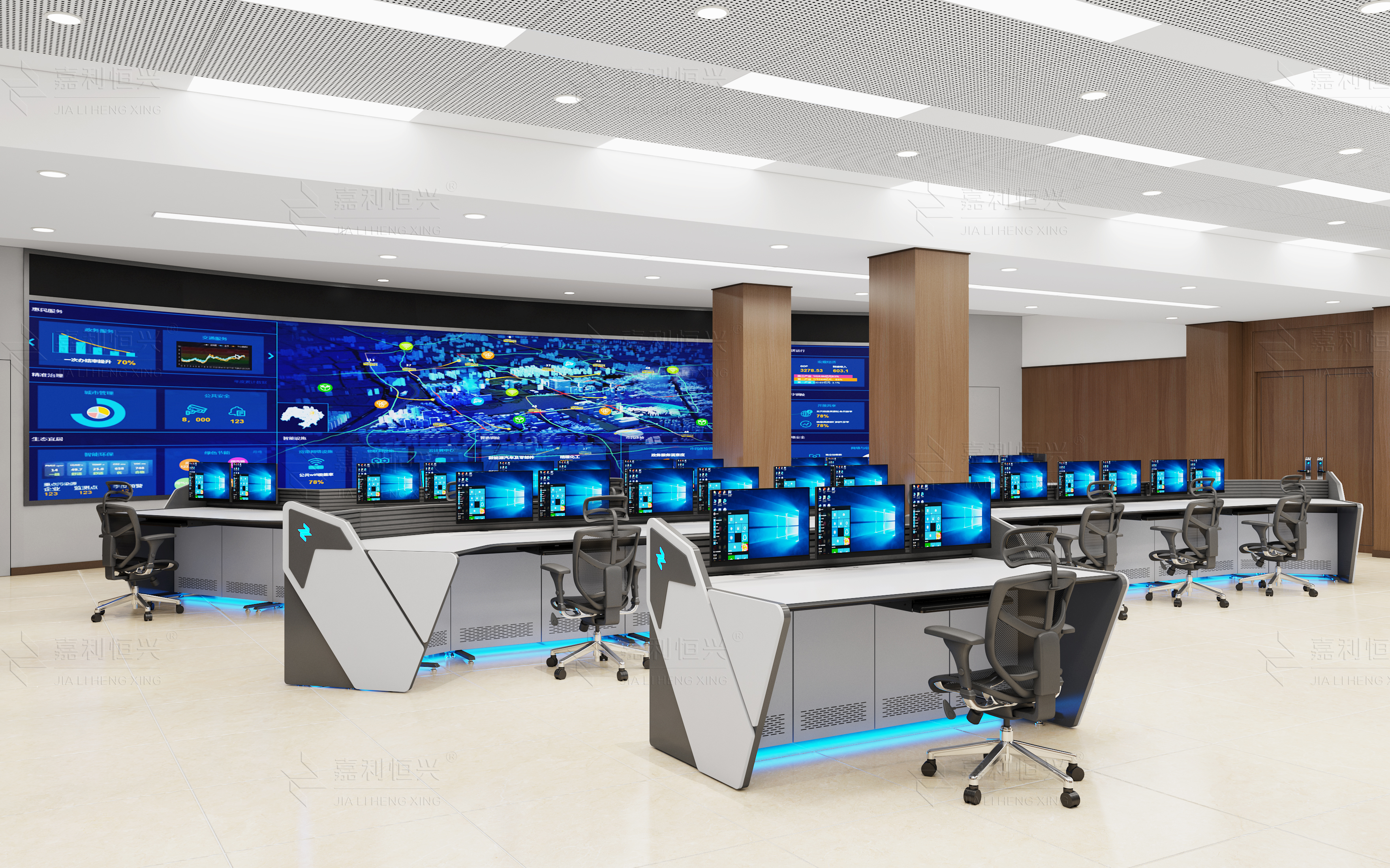 交通调度中心多席位定制，纯硬件模块化控制台